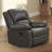 Transitional Style 1pc Glider Recliner Pillow Top Arms