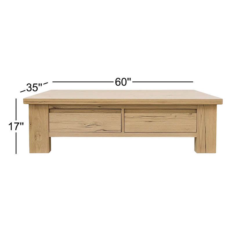 Table basse Graham chêne rustique