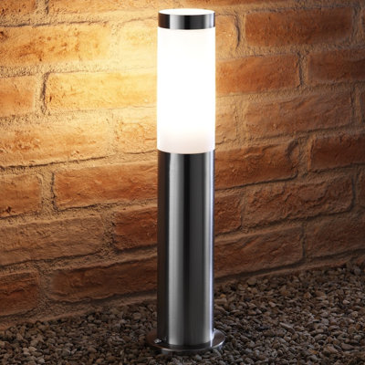 Furey Garden Path Mini Post Light & Warm White E27 LED Light Bulb