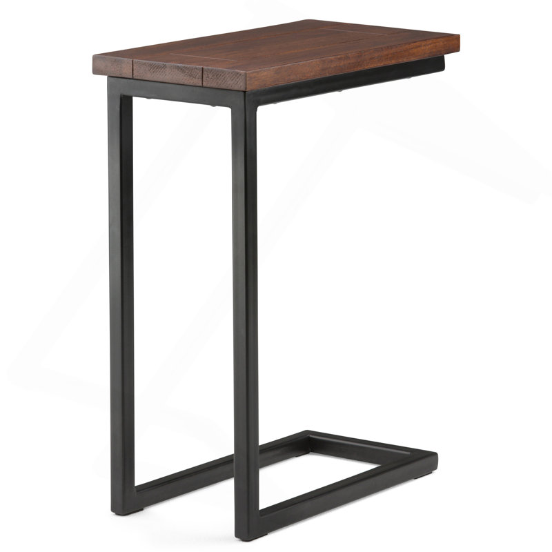 C Side Table - Dark Cognac Brown