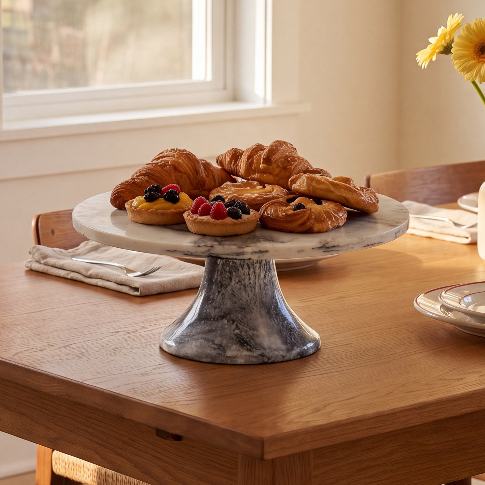 Lucente Cake Stand, White