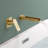 Wall Mounted Waterfall Tub Faucet 2 Hole Bathtub Faucet Single Handle Brass Tub Filler With Valve-78654131