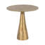 Table d'appoint ronde chic, invitant à la finition or antique, parfaite pour le salon, 18 po - Rehaussant l'élégance de la décoration intérieure-1366976865