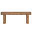 Banc de 47 po en bois massif pour hall d'entrée, banc à chaussures de style campagnard, banc de siège de couloir étroit