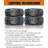 Set Of 2 25x8-12 6PR Tubeless All Terrain ATV UTV Tires, 18mm Deep - Heavy Duty Rubber Tyres With Standard Load And Speed Rating For Mud Trail Sand Gravel Off Road Riding