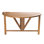 ARB Teak Outdoor Collection Outdoor Half Moon Teak Dining Table