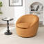 Fauteuil demi-tonneau en tissu moderne avec fonction pivotante à 360 °, idéal pour une détente confortable dans tout espace de vie-2049431288