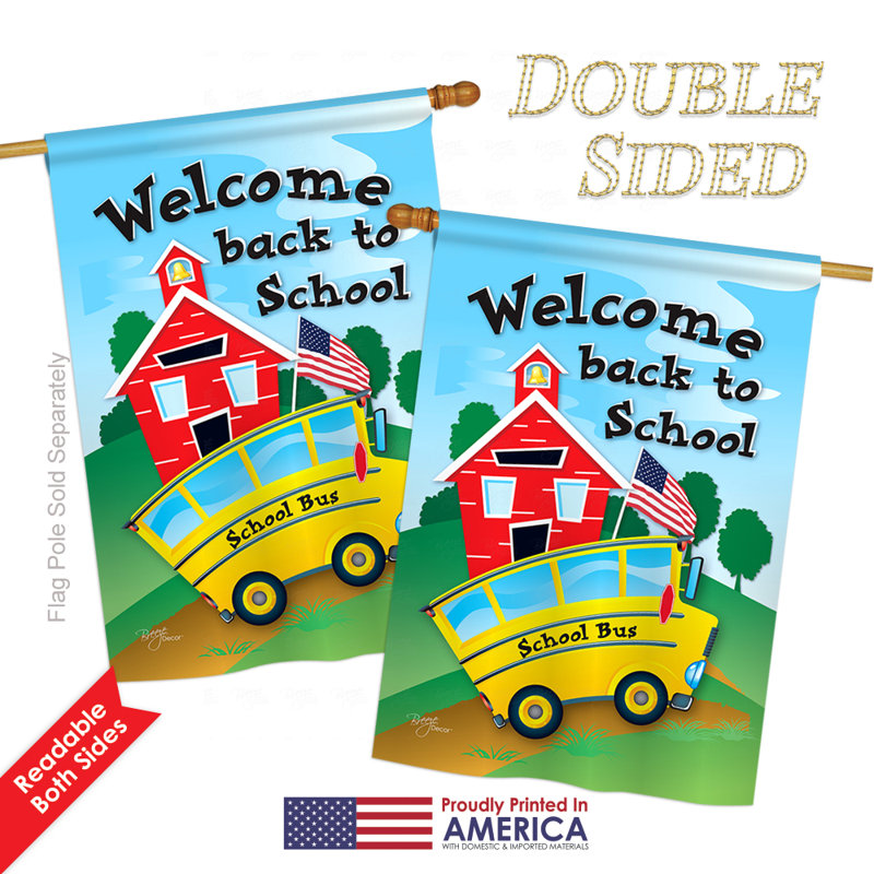 Double Sided Polyester House Flag, 40" H x 28" W