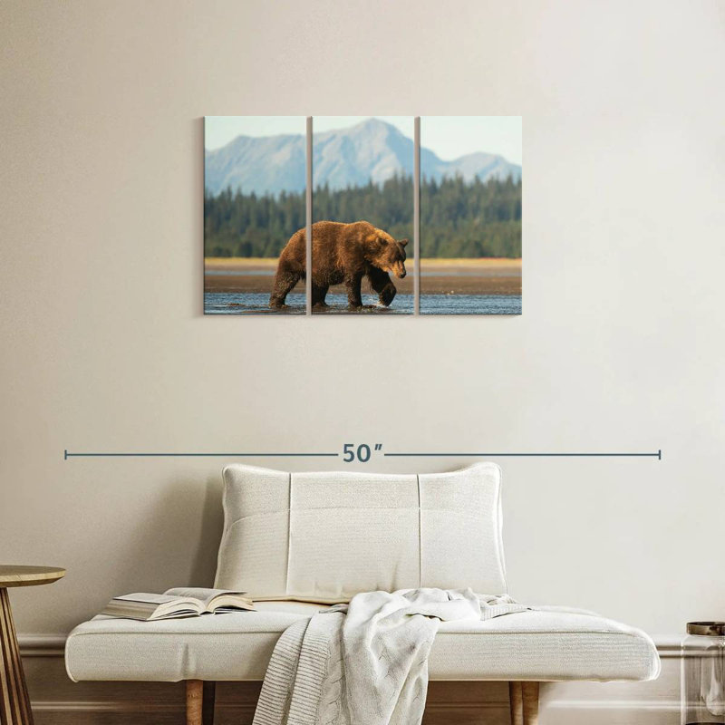 Bear By Tidal Delta, 20" H x 33" W