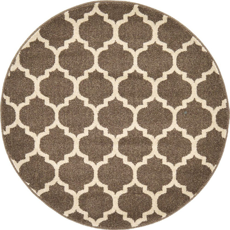 Cohleen Geometric Indoor Rug, Round 3'3"