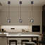 Luminaire suspendu moderne à DEL pour îlot de cuisine