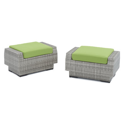 Fionnula Ottoman With Sunbrella Cushion Covers