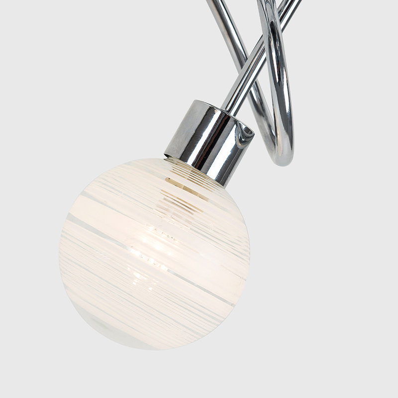 Talhah Glass Semi Flush Mount, Yes