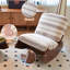 Chaise berçante confortable, fauteuil oscillant rembourré de haute qualité, structure en bois massif, parfaite pour une chaise d'appoint-700933613