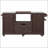 66.5-Inch Solid Wood Outdoor Kitchen Island With Stainless Steel Top, Drawer, And Compatibility For Large Grills-1200914026