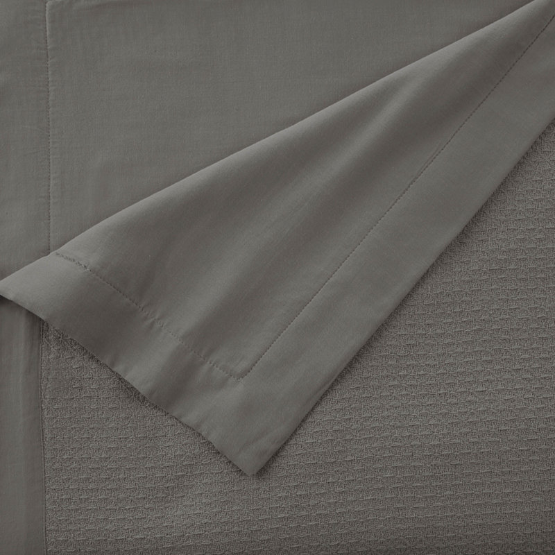Vellux Sheet Blanket, Full/Queen, Charcoal Gray