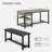 Dining Table Set For 4, Kitchen Dining Table Set With Upholstered Benches