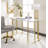 White & Gold Finish Writing Desk