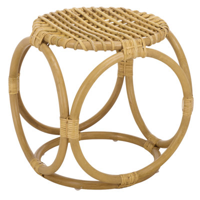 Miroslava Rattan Accent Stool
