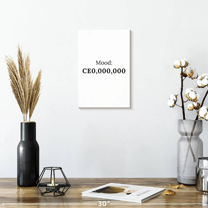 CEO Mood, 12" H x 8" W