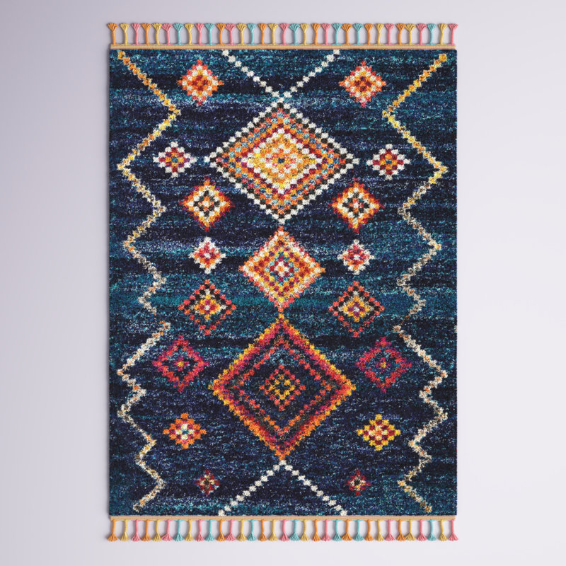 Raul Rug, Rectangle 3'11" x 6', Gray/Orange/Yellow