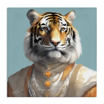 Art mural sur toile Sir Prince Tiger par Elizabeth Medley