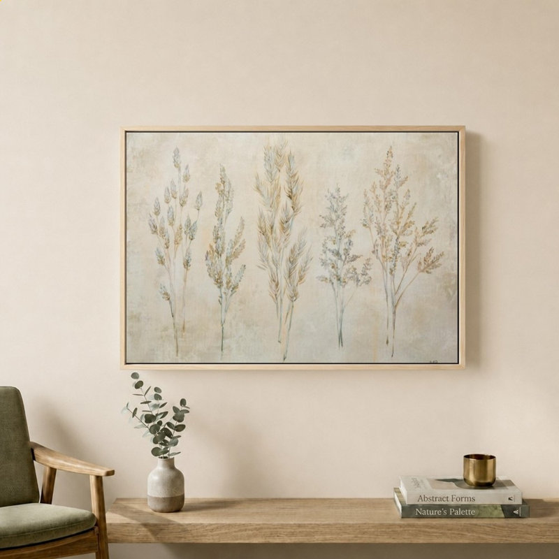 Whispering Grasses I par Julia Purinton - Impression sur toile