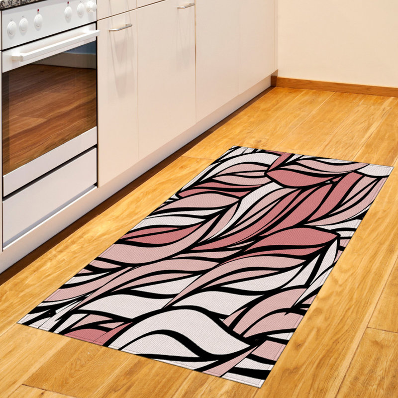 Coral High Density Long Fiber Poly Threads Decorative Area Rug Carpet, Rectangle 2'7" x 5'