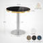 Tables basses et modernes Modern, 23,6 po en acier aggloméré marbré