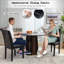 Chaises d'appoint rembourrées de cuisine et de salle à manger avec dossier haut, 4 pièces Trischa-490965664