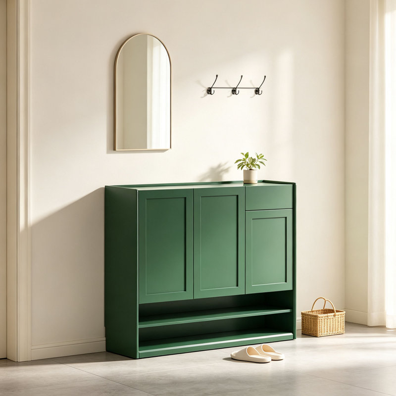 Rangement à chaussures de style européen pour balcon, Vert