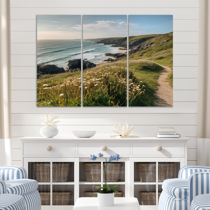 Ensemble de 3 décorations murales Rocky Beachside I