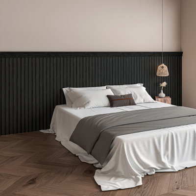 Art3d Board and Batten Wall Panel Kit, 9.84'' W X 37.8" L Polystyrene Wainscoting Wall Panel for Interior Decoration(31 sq.ft./Case)