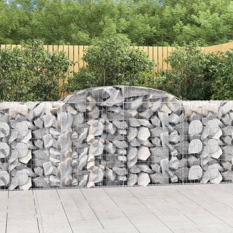 Clôture en métal argenté H 31,5 po x l 157,5 po, 118,1 po x 19,7 po x 39,4 po / 47,2 po