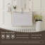 Meuble-lavabo mural 42 po avec lavabo, meuble-lavabo mural avec lavabo à surface solide et tiroirs à fermeture en douceur entièrement assemblés, gris cendré-145445422