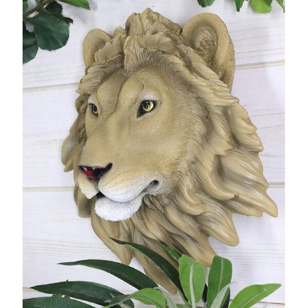 Lion Wood Carving Wall Hanging