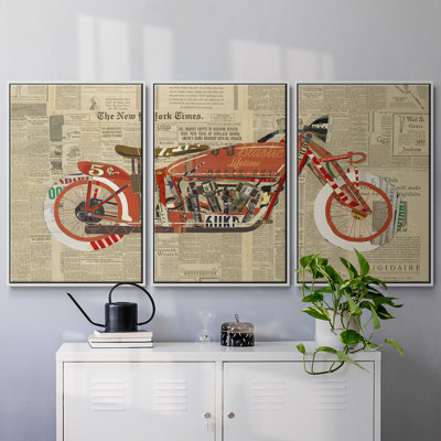 " Vintage Red " 3 - Pieces