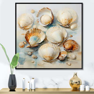 Beige Clam Nautical Treasures I - Animals Wall Decor
