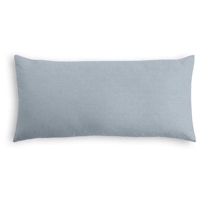 Housse de coussin rectangulaire, 12 po x 24 po, Bleu gris