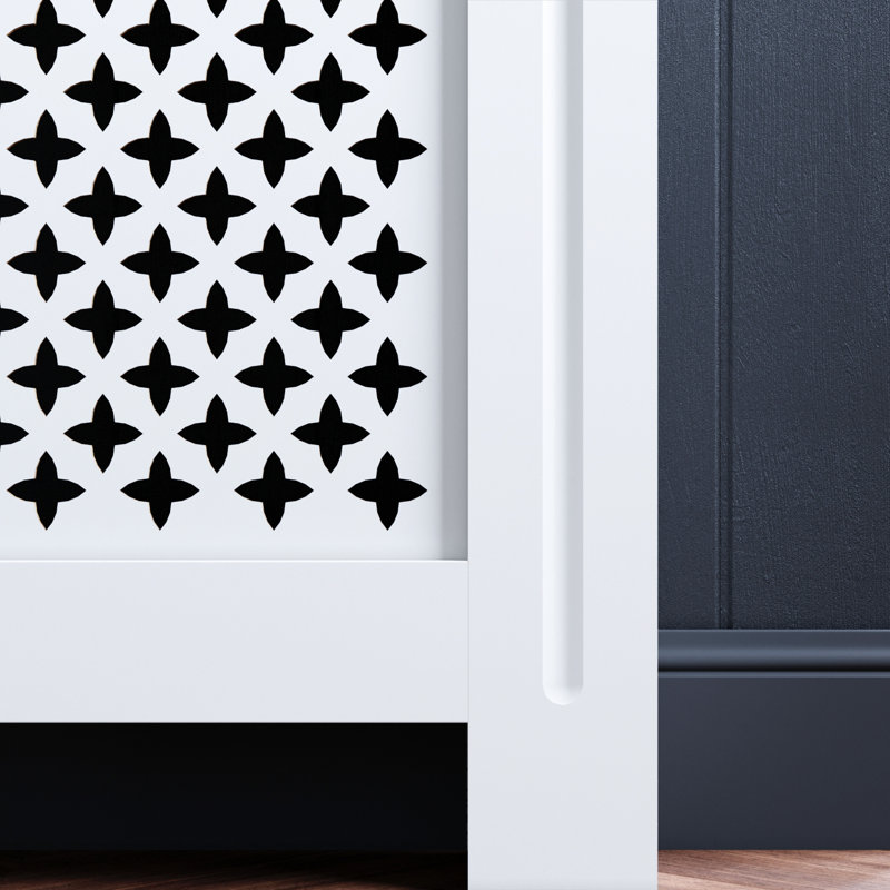 Rialto Medium Radiator Cover, 81.5cm H x 172cm W x 19cm D , White