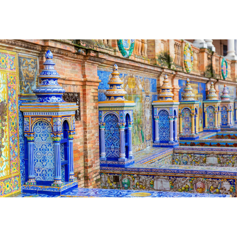 Plaza De Espana, Seville, Spain by Chris-mueller - Wrapped Canvas Print, 20cm H x 30cm W