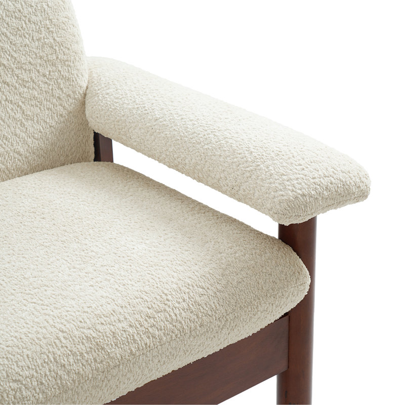 Canapé 2 places avec causeuse Modern, Polyester beige, Beige