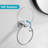2-Piece Bath Hardware Set Wall Mounted Bathroom Accessories Set With Towel Ring, Toilet Paper Holder In Brushed Nickel-121793962