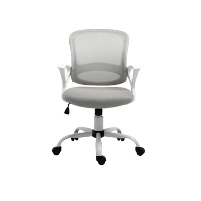 Swivel Mid Back Mesh Office Chair, Ergonomic Computer Desk Chair with Rocking Function and Rolling Wheels