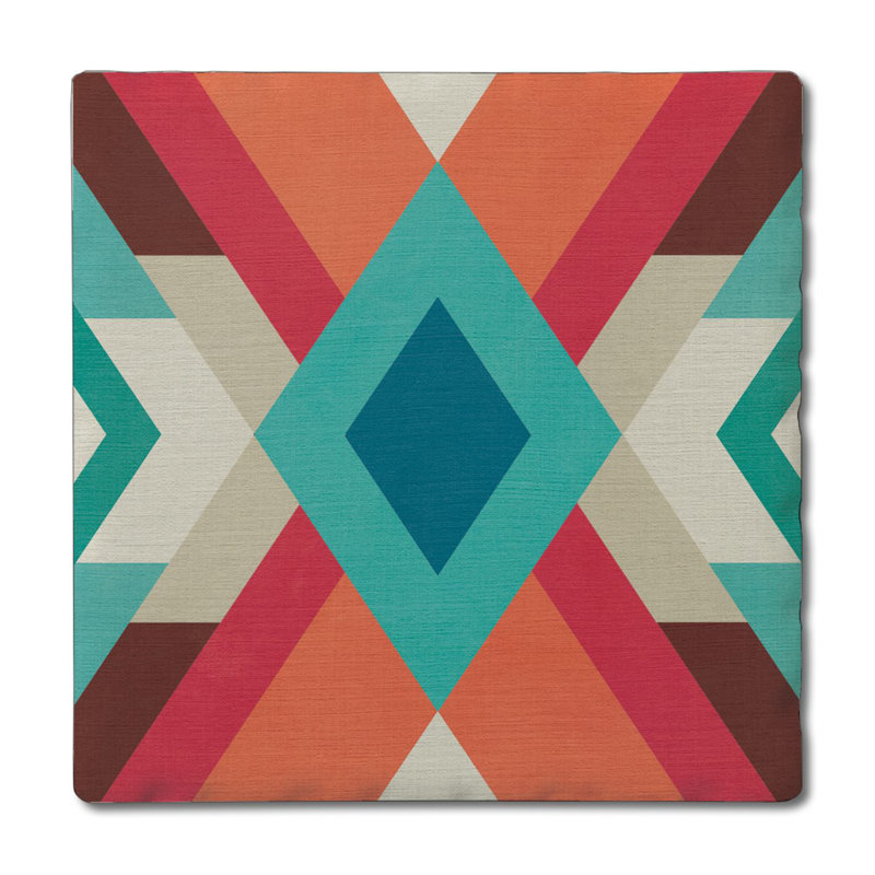 Aztec Dream Single Tumbled Tile Coaster Create Your Own Set