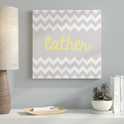 Lather 1 Piece Wrapped Canvas Wall Art