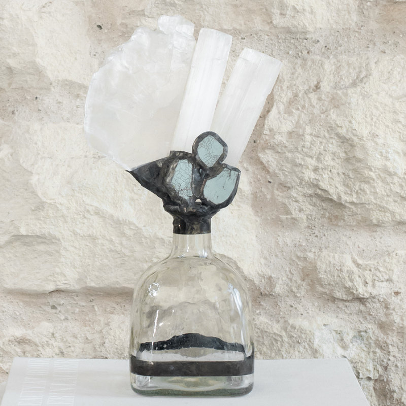 Selenite Handmade Decorative Bottle