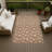 Machine Washable Indoor/Outdoor Chantille ACN2792 Floral Rug-934158189-934157979