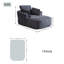 MIMO Chenille Foam Recliner Sofa Bed-463976468