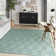 Foundry Select Versatile Diamond Aqua/Teal Indoor/Outdoor Area Rug